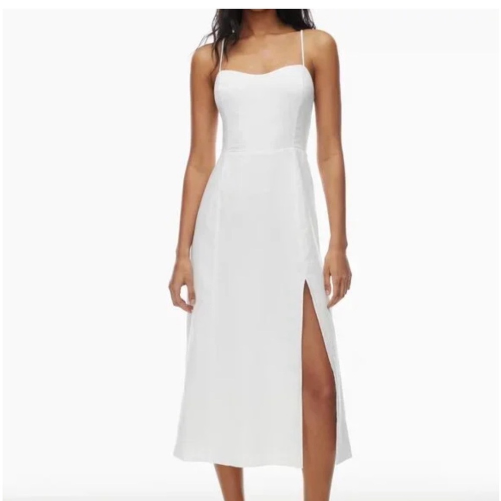 NWT Aritzia Wilfred Barrafina white linen dress